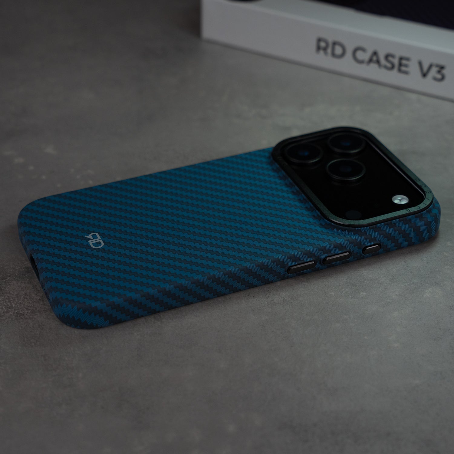 RD Carbon Fiber Case V3 (BLUE)