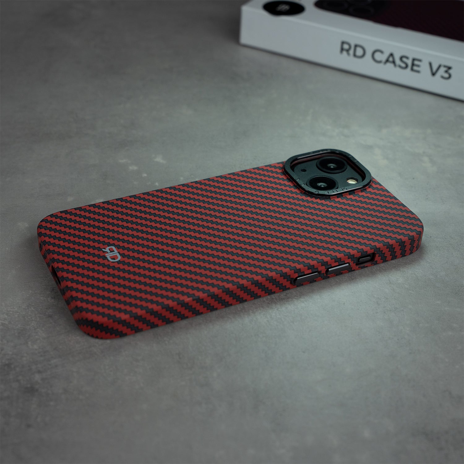 RD Carbon Fiber Case V3 (RED)